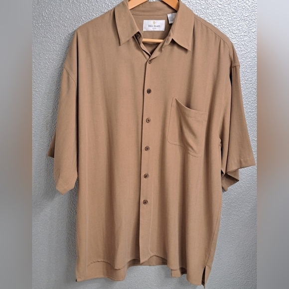 Bill Blass 100% Silk Button Down Shirt   Size XL - Picture 5 of 10